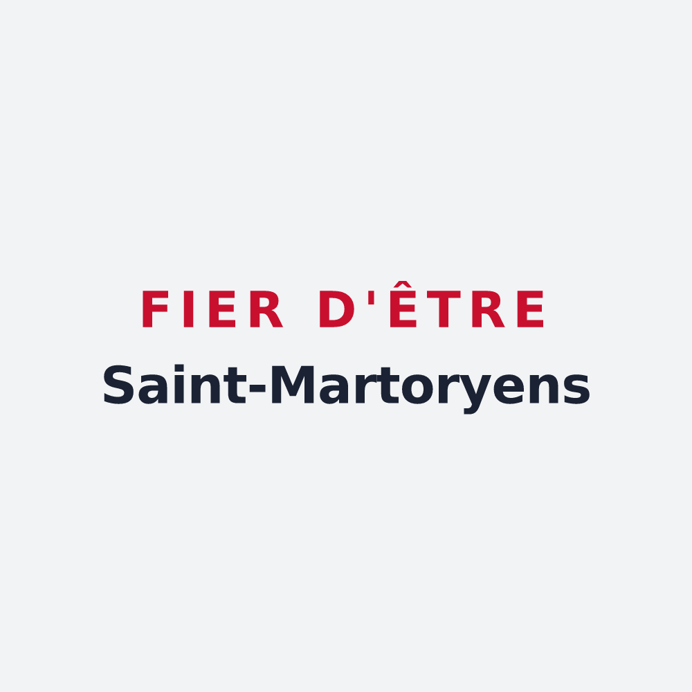 Poster « Fier d'être Saint-Martoryens » — design pour Saint-Martory