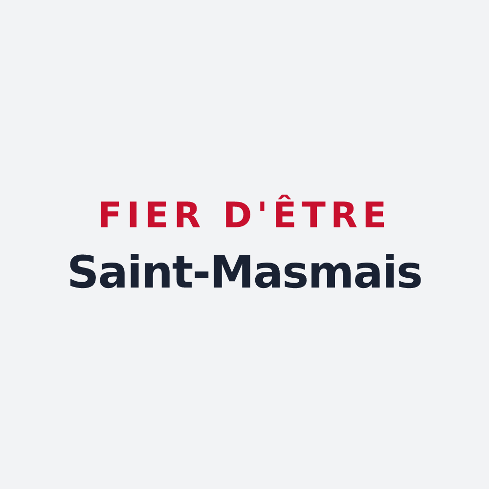 Poster « Fier d'être Saint-Masmais » — design pour Saint-Masmes