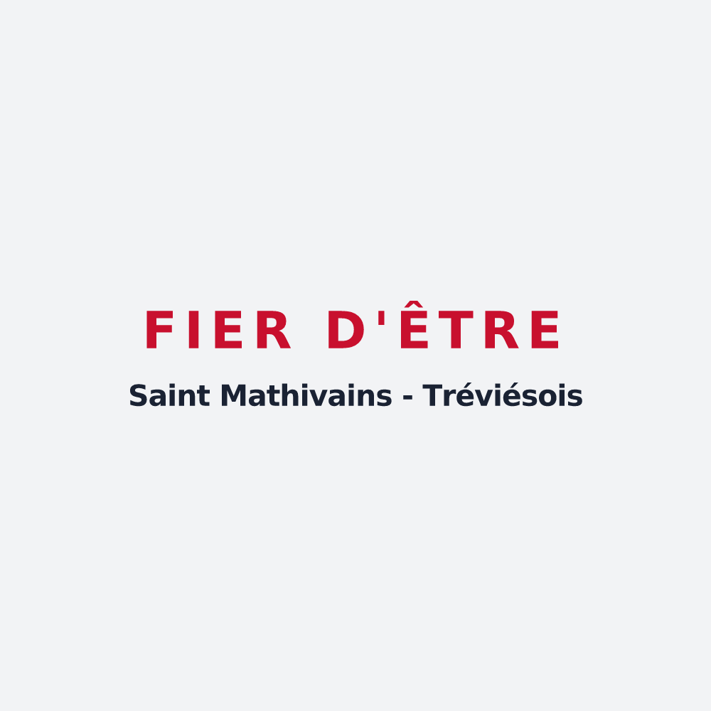 Poster « Fier d'être Saint Mathivains - Tréviésois » — design pour Saint-Mathieu-de-Tréviers