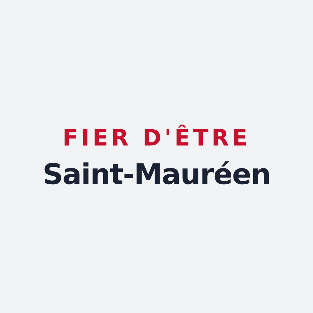 Poster « Fier d'être Saint-Mauréen » — design pour Saint-Maur-des-Bois