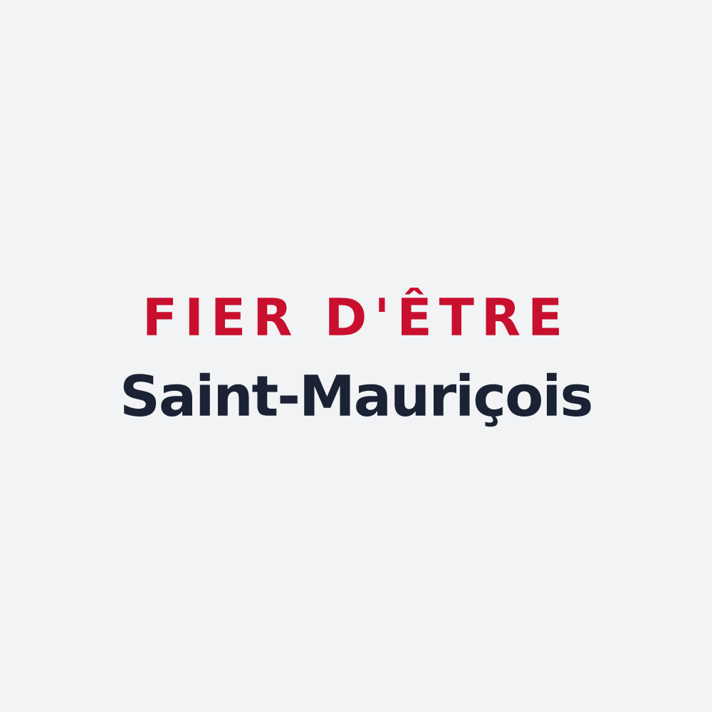Poster « Fier d'être Saint-Mauriçois » — design pour Saint-Maurice-de-Lignon