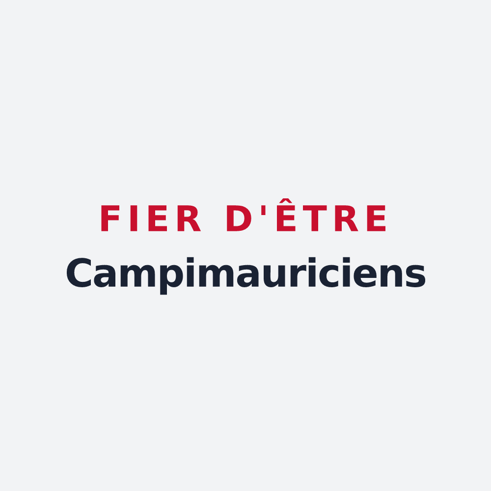 Poster « Fier d'être Campimauriciens » — design pour Saint-Maurice-des-Champs