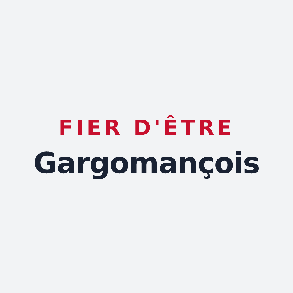 Poster « Fier d'être Gargomançois » — design pour Saint-Maurice-en-Gourgois