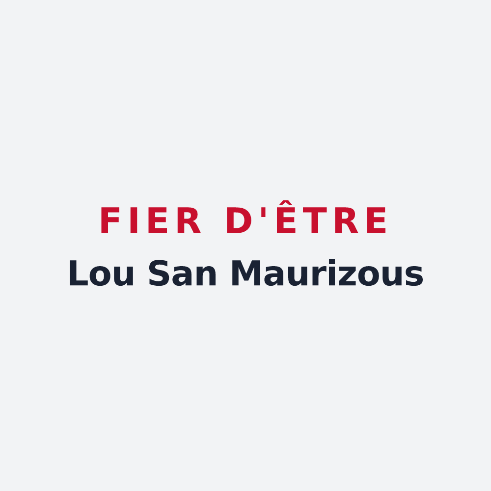 Poster « Fier d'être Lou San Maurizous » — design pour Saint-Maurice-en-Trièves