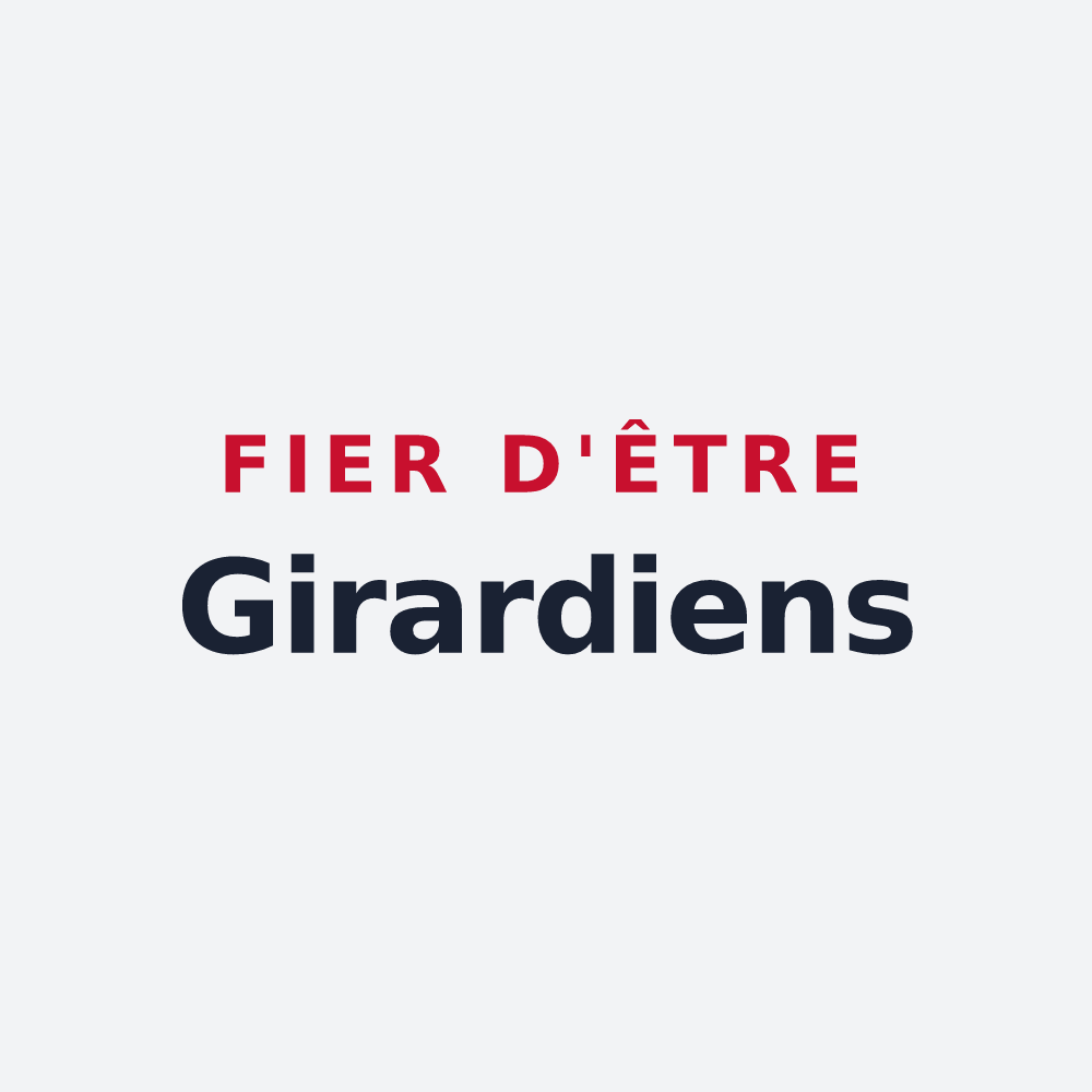 Poster « Fier d'être Girardiens » — design pour Saint-Maurice-le-Girard