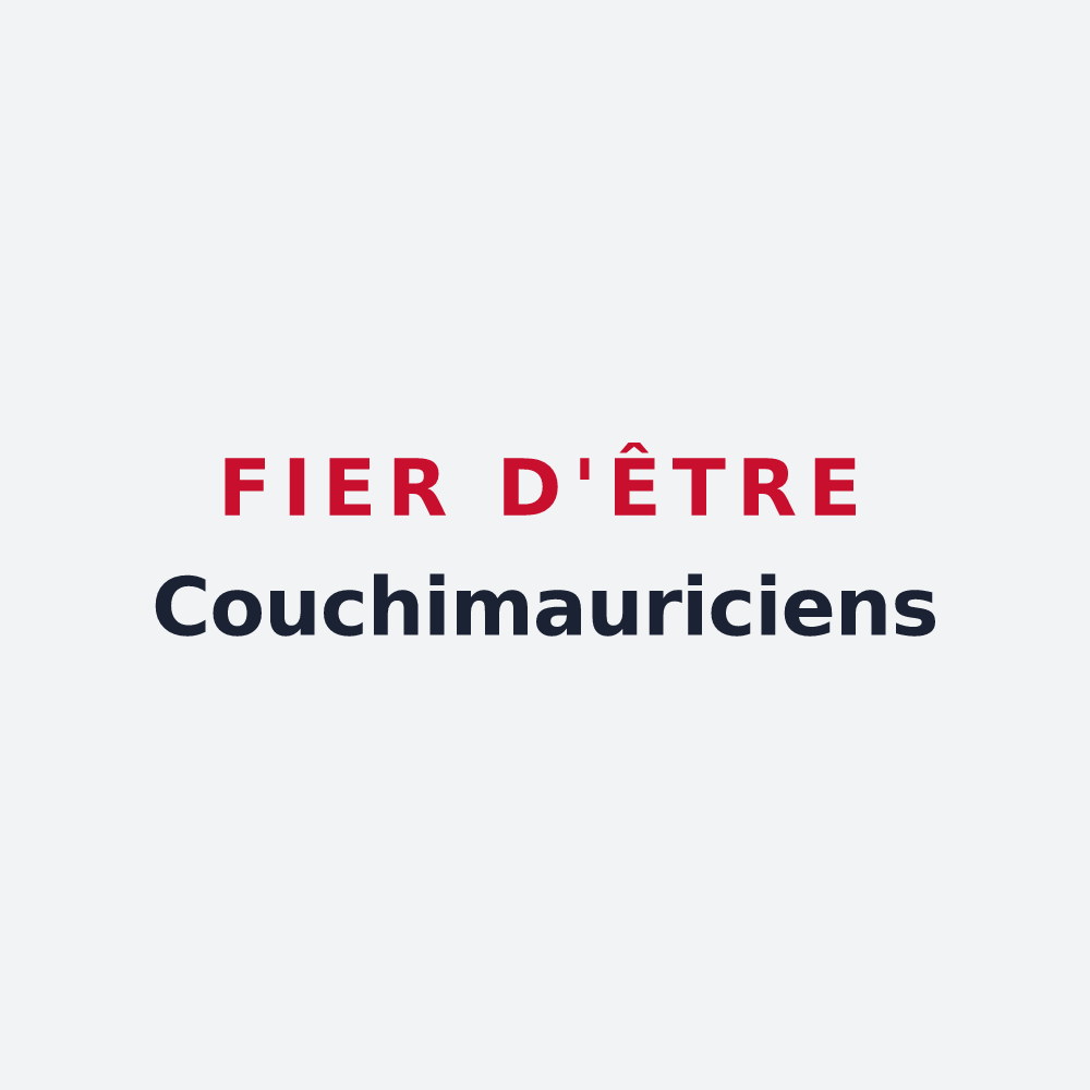 Poster « Fier d'être Couchimauriciens » — design pour Saint-Maurice-lès-Couches