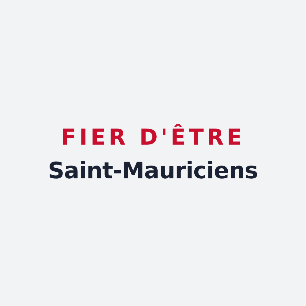 Poster « Fier d'être Saint-Mauriciens » — design pour Saint-Maurice-Montcouronne