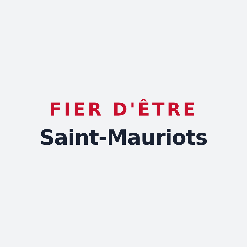 Poster « Fier d'être Saint-Mauriots » — design pour Saint-Maurice-sous-les-Côtes