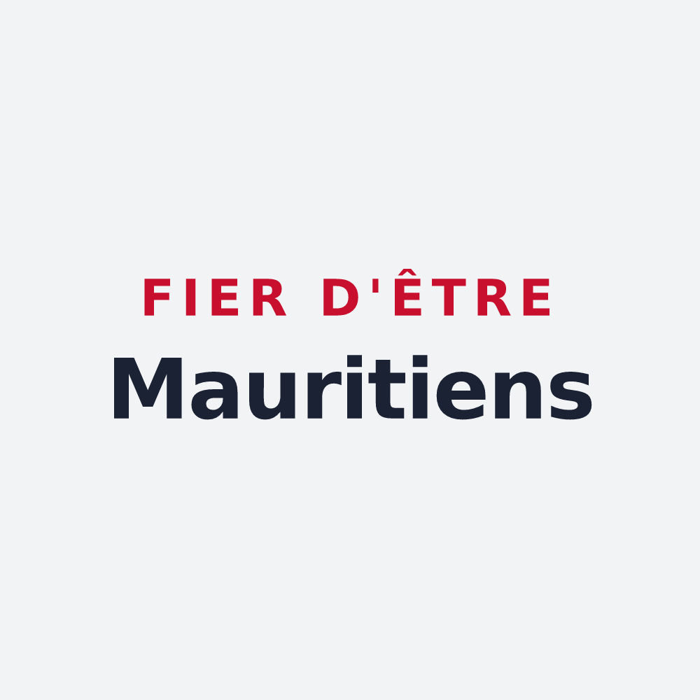 Poster « Fier d'être Mauritiens » — design pour Saint-Maurice