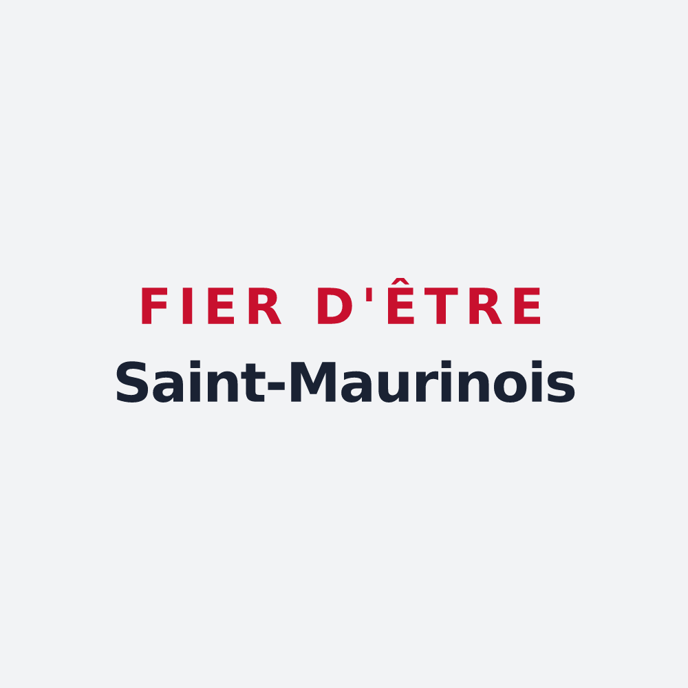 Poster « Fier d'être Saint-Maurinois » — design pour Saint-Maurin