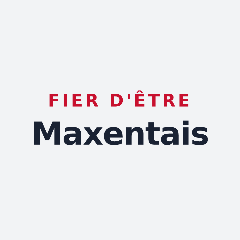 Poster « Fier d'être Maxentais » — design pour Saint-Maxent