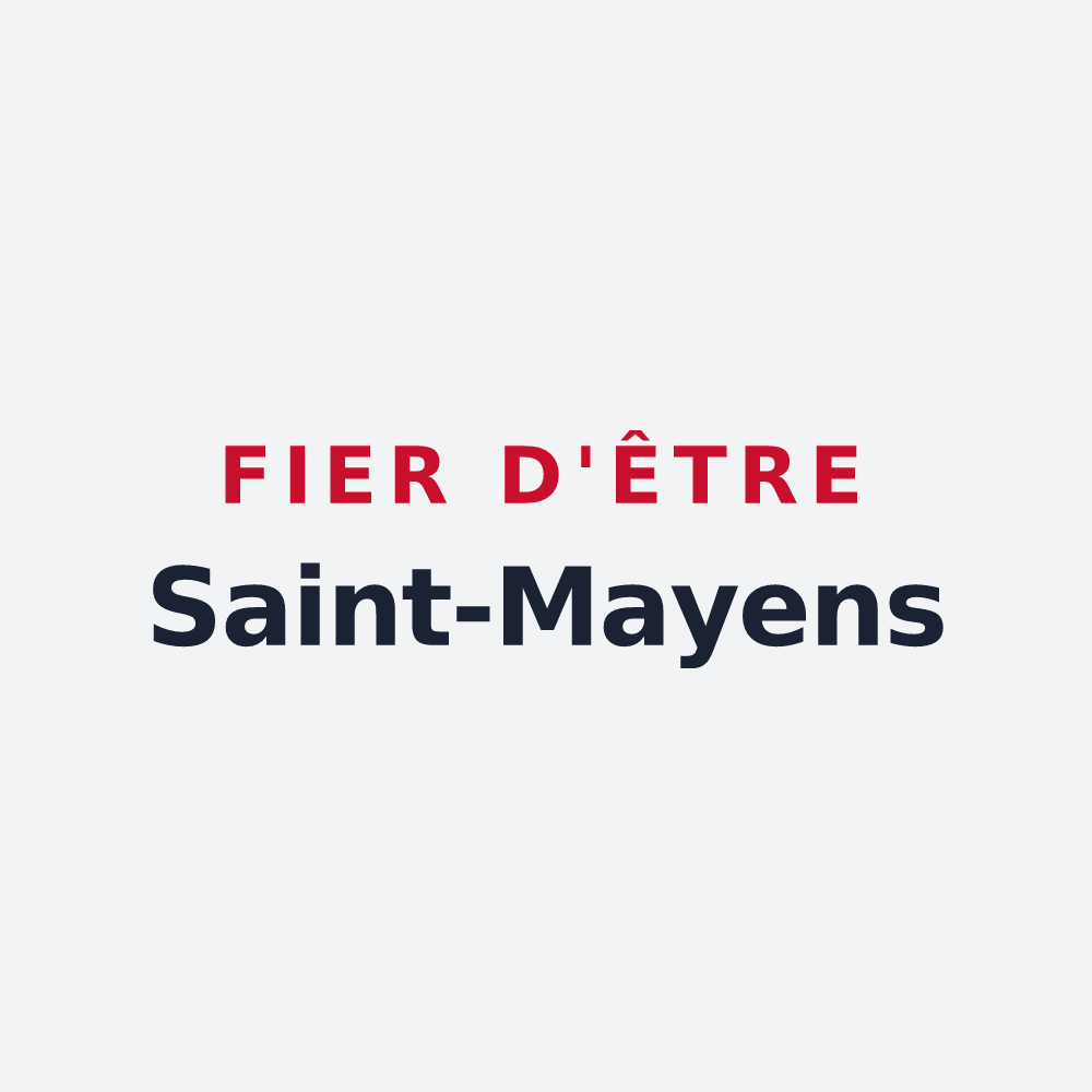 Poster « Fier d'être Saint-Mayens » — design pour Saint-May