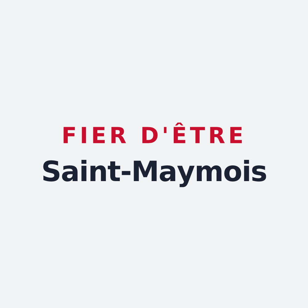 Poster « Fier d'être Saint-Maymois » — design pour Saint-Mayme-de-Péreyrol