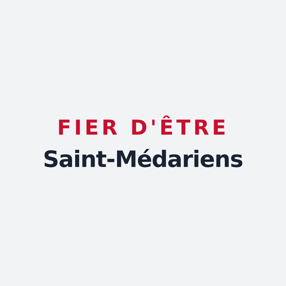 Poster « Fier d'être Saint-Médariens » — design pour Saint-Médard