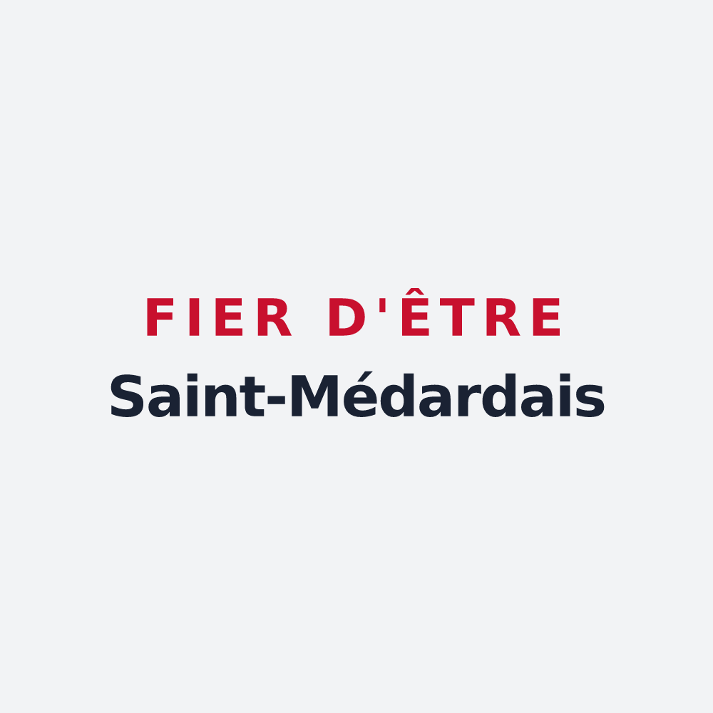 Poster « Fier d'être Saint-Médardais » — design pour Saint-Médard-d'Eyrans