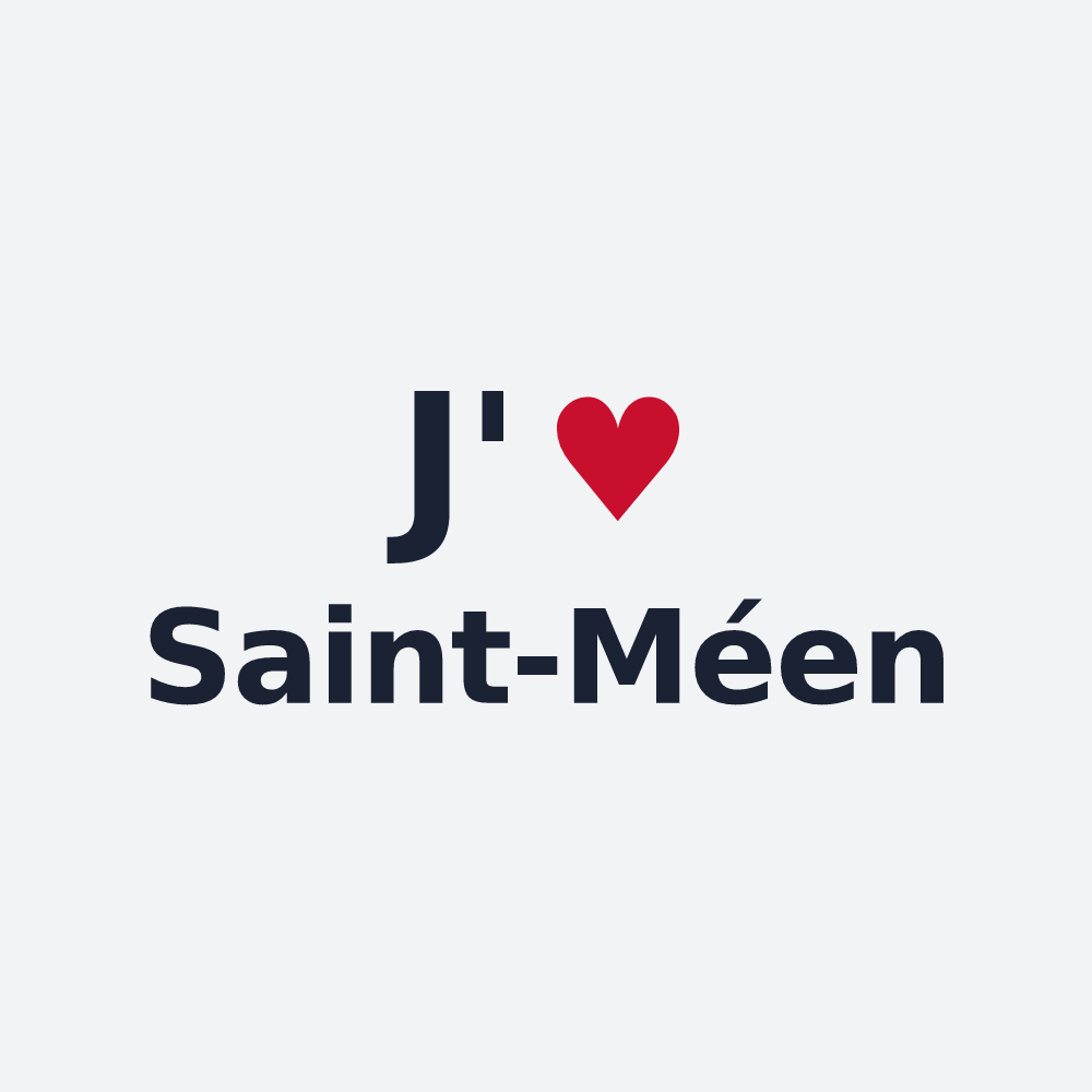 Poster personnalisé Saint-Méen — design J'aime Saint-Méen