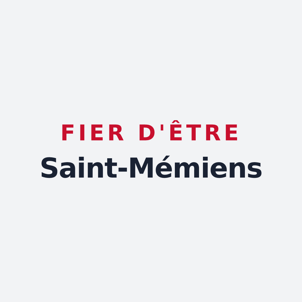 Poster « Fier d'être Saint-Mémiens » — design pour Saint-Même-les-Carrières
