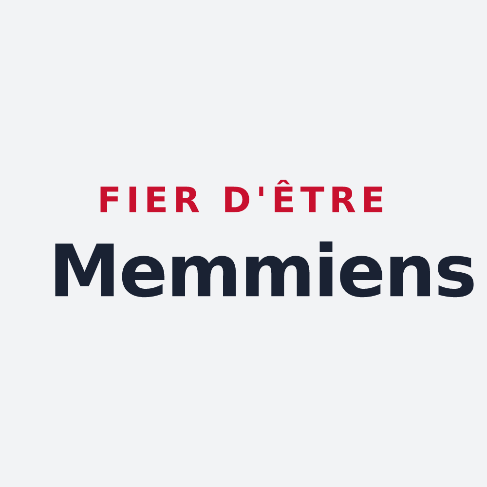 Poster « Fier d'être Memmiens » — design pour Saint-Menge