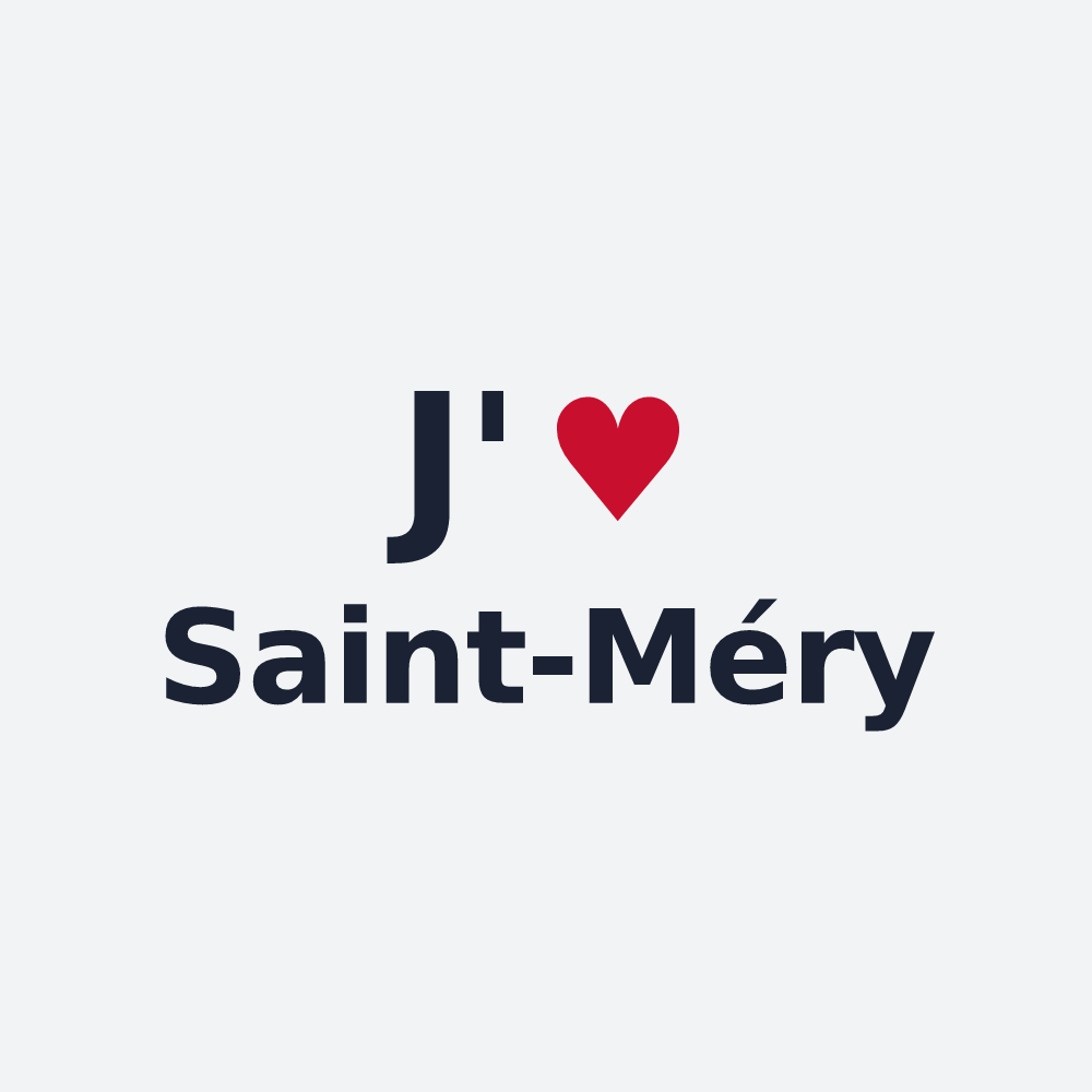 Poster personnalisé Saint-Méry — design J'aime Saint-Méry