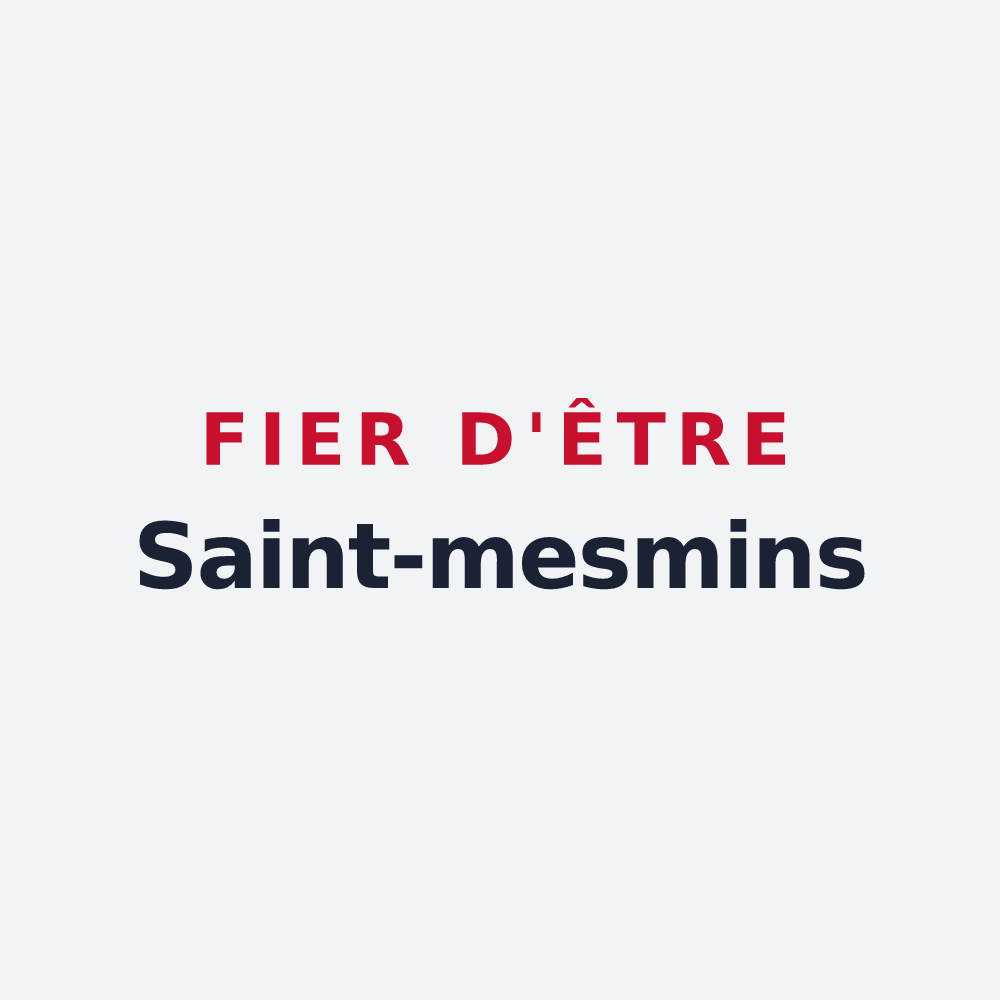 Poster « Fier d'être Saint-mesmins » — design pour Saint-Mesmes
