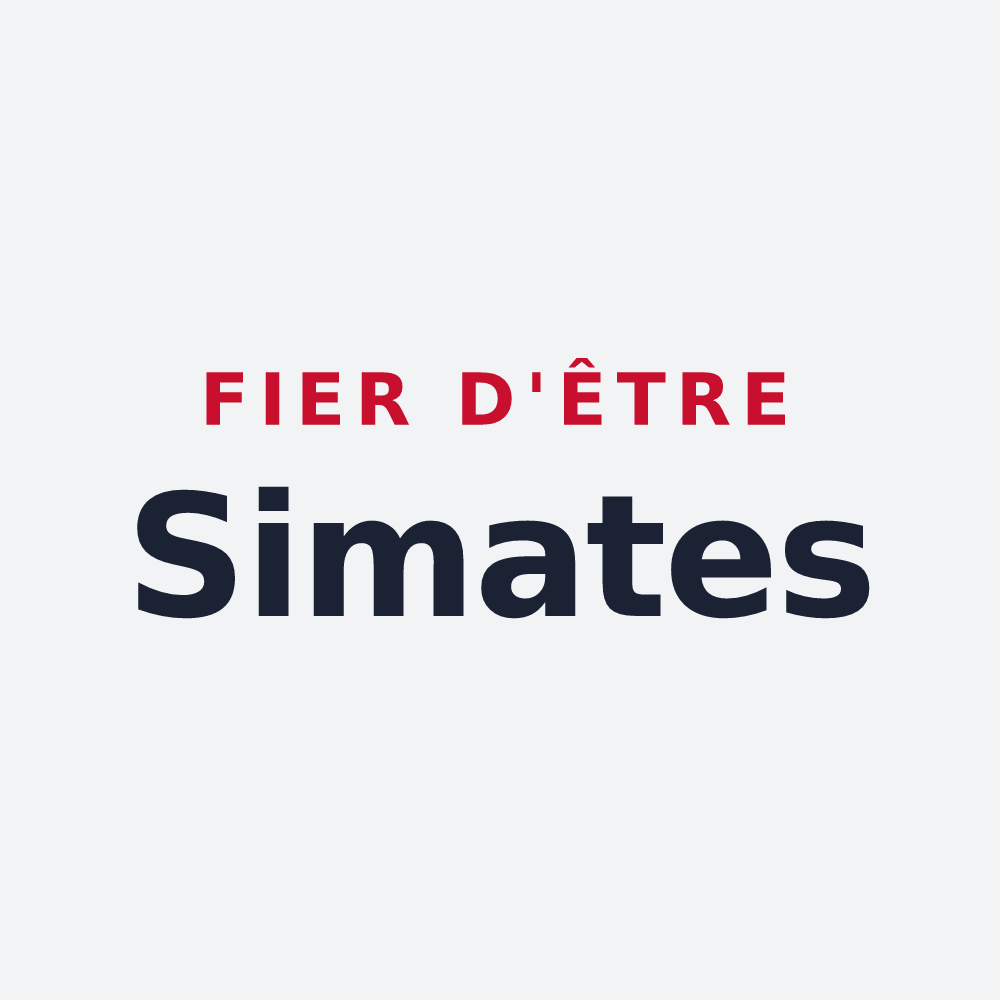 Poster « Fier d'être Simates » — design pour Saint-Mesmin