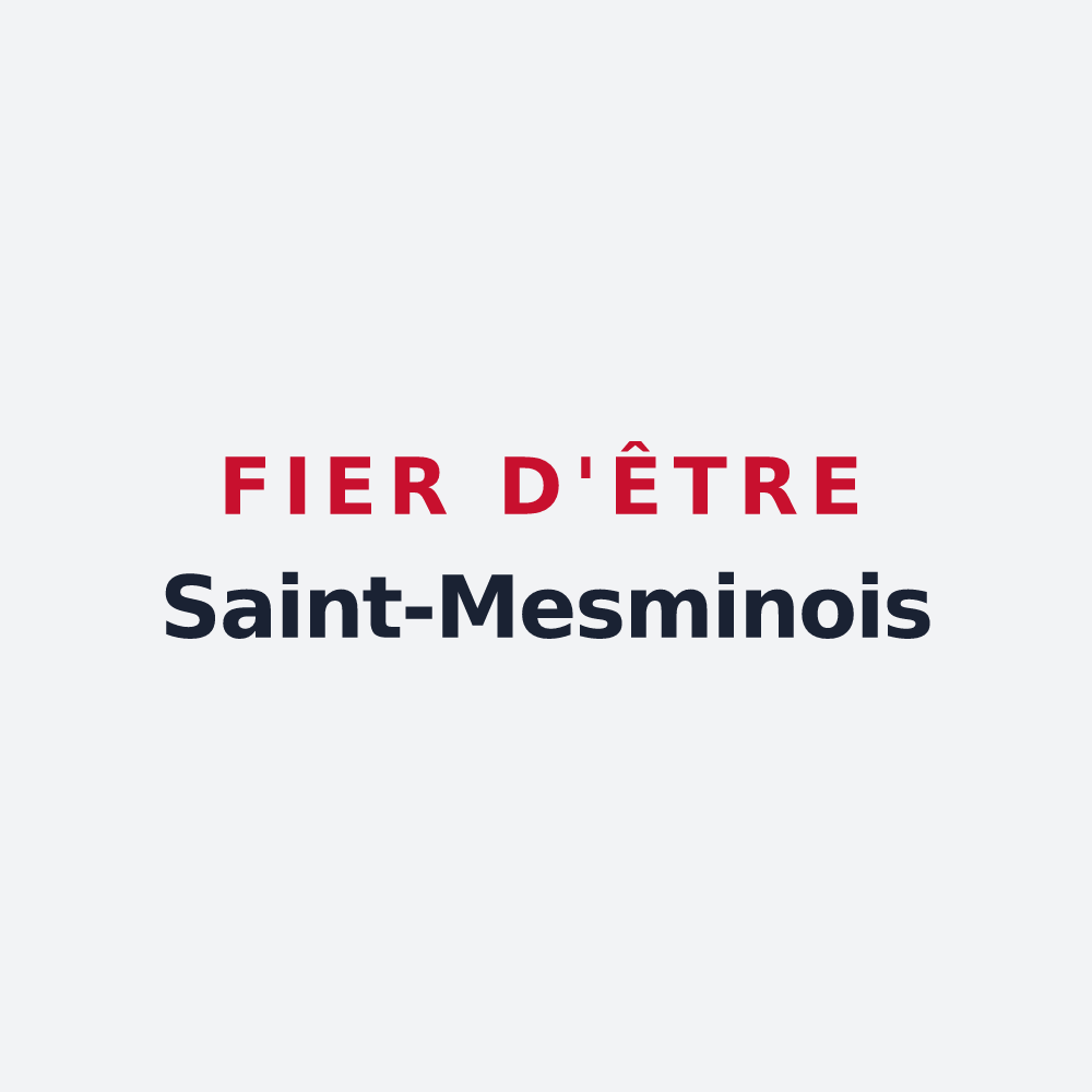 Poster « Fier d'être Saint-Mesminois » — design pour Saint-Mesmin