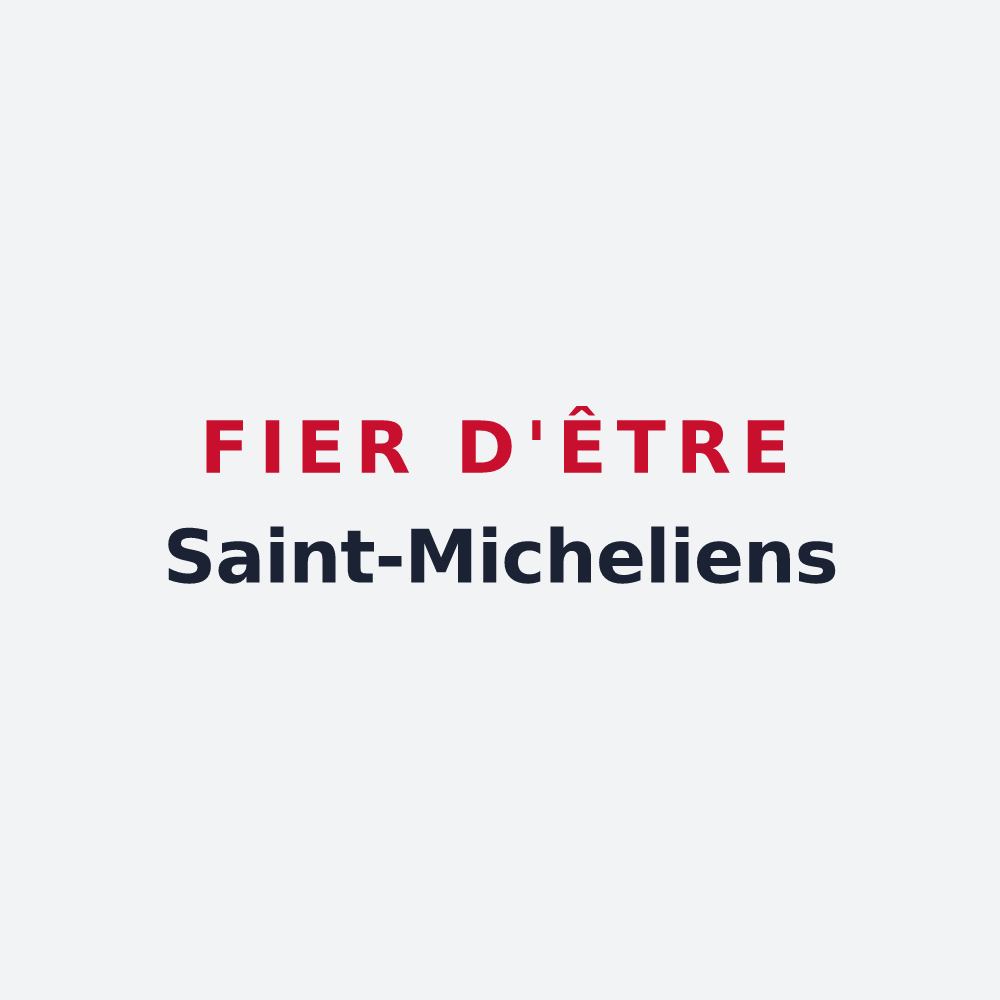 Poster « Fier d'être Saint-Micheliens » — design pour Saint-Michel