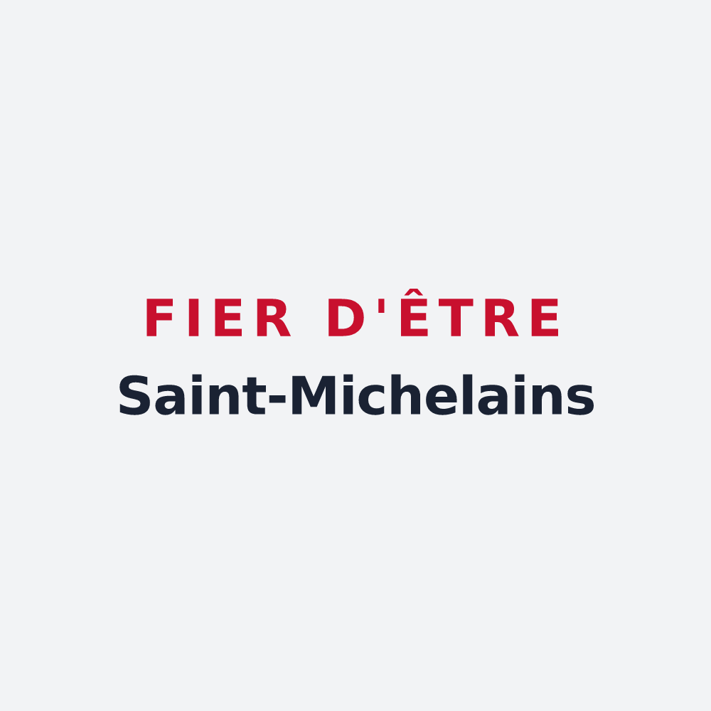 Poster « Fier d'être Saint-Michelains » — design pour Saint-Michel