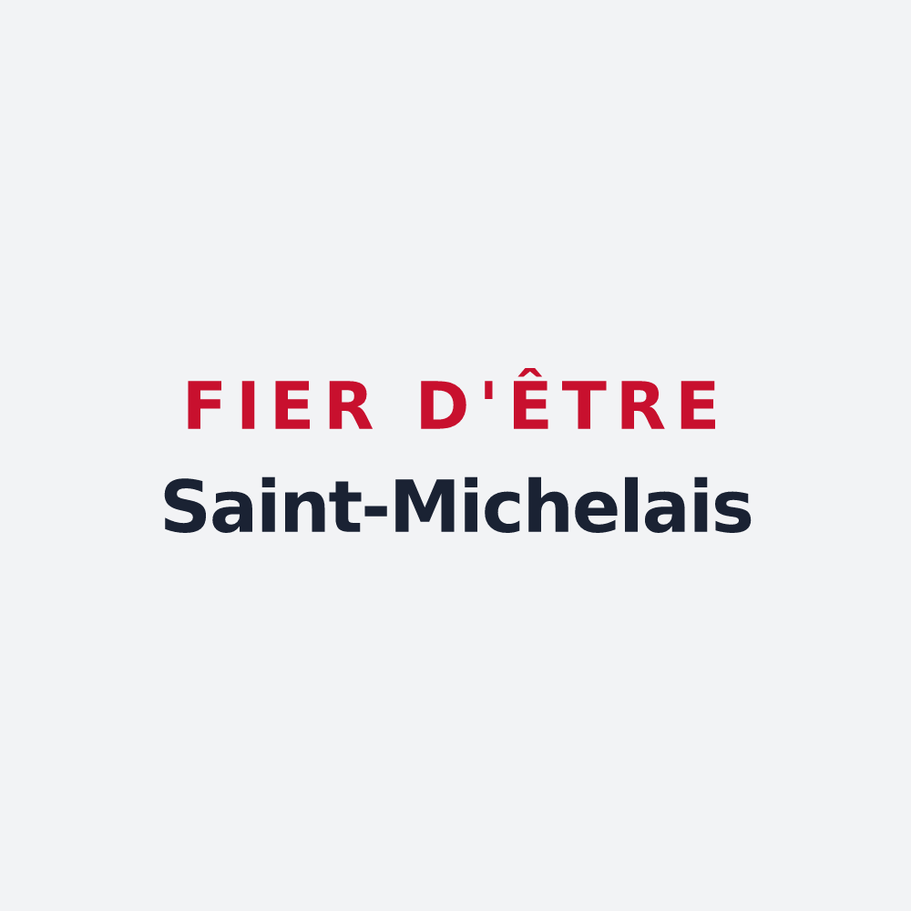 Poster « Fier d'être Saint-Michelais » — design pour Saint-Michel-de-Lanès