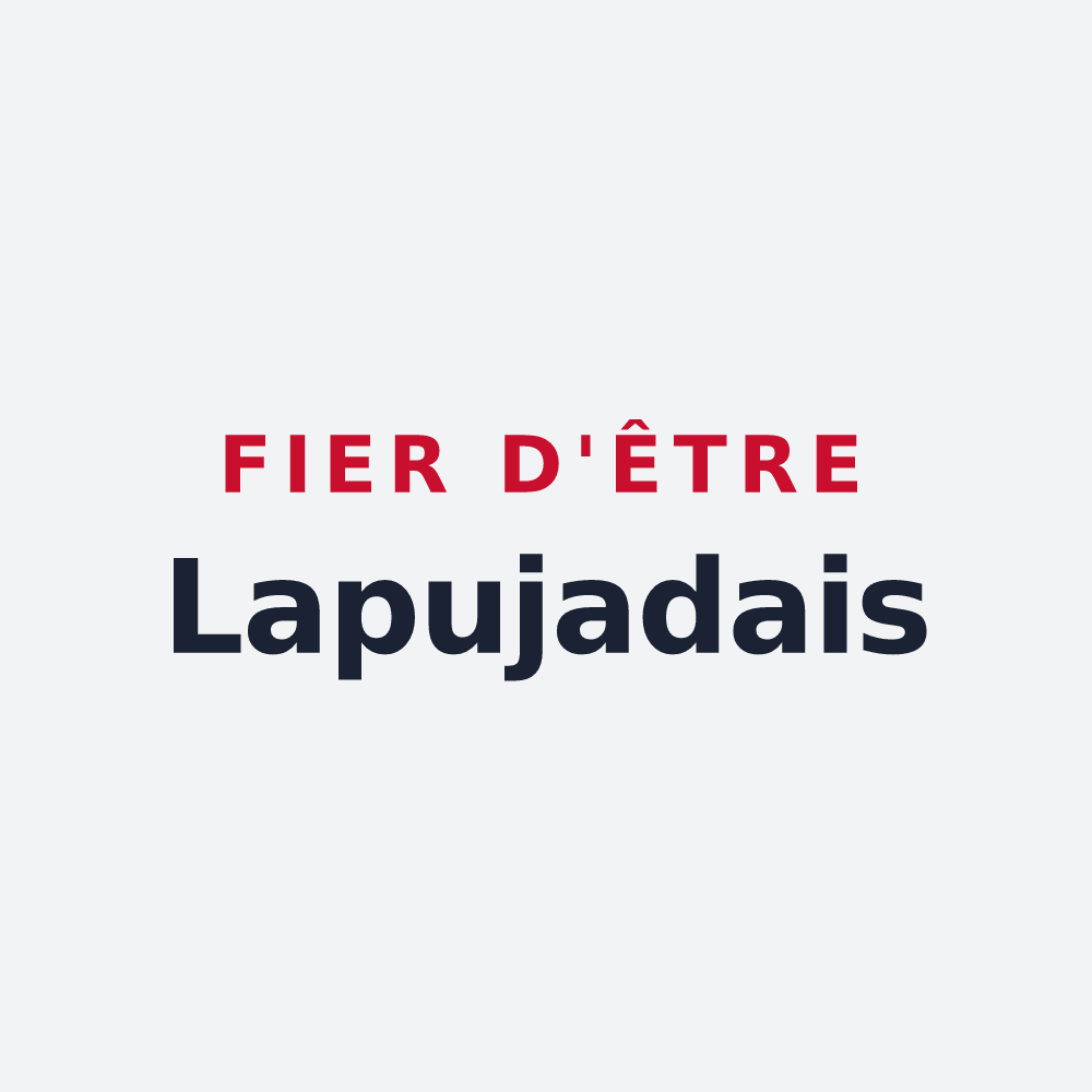 Poster « Fier d'être Lapujadais » — design pour Saint-Michel-de-Lapujade