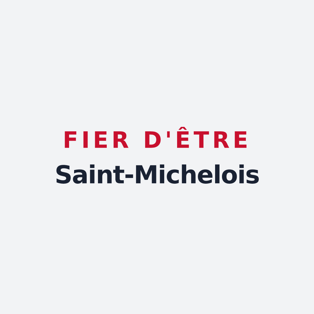 Poster « Fier d'être Saint-Michelois » — design pour Saint-Michel-Loubéjou