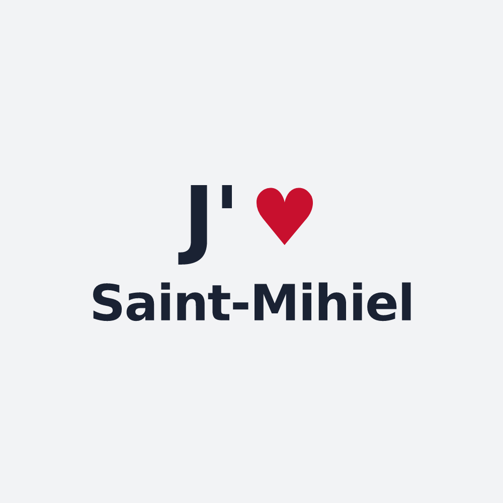 Poster personnalisé Saint-Mihiel — design J'aime Saint-Mihiel