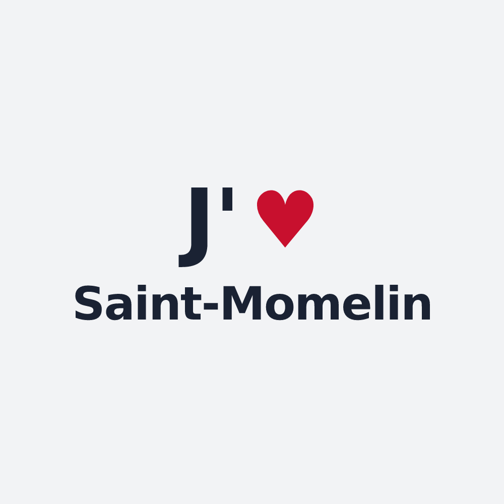Poster personnalisé Saint-Momelin — design J'aime Saint-Momelin
