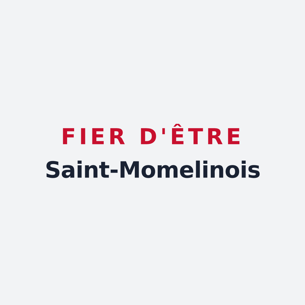 Poster « Fier d'être Saint-Momelinois » — design pour Saint-Momelin