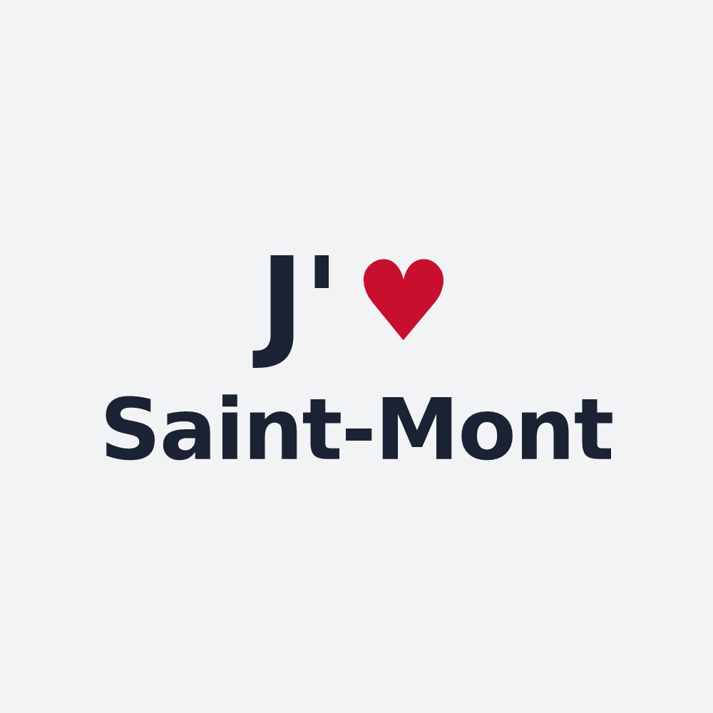 Poster personnalisé Saint-Mont — design J'aime Saint-Mont