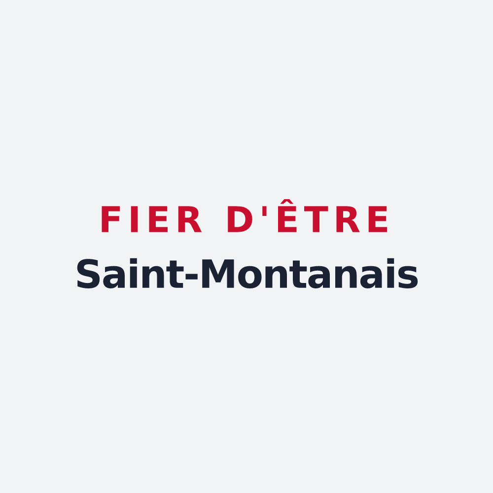 Poster « Fier d'être Saint-Montanais » — design pour Saint-Montan