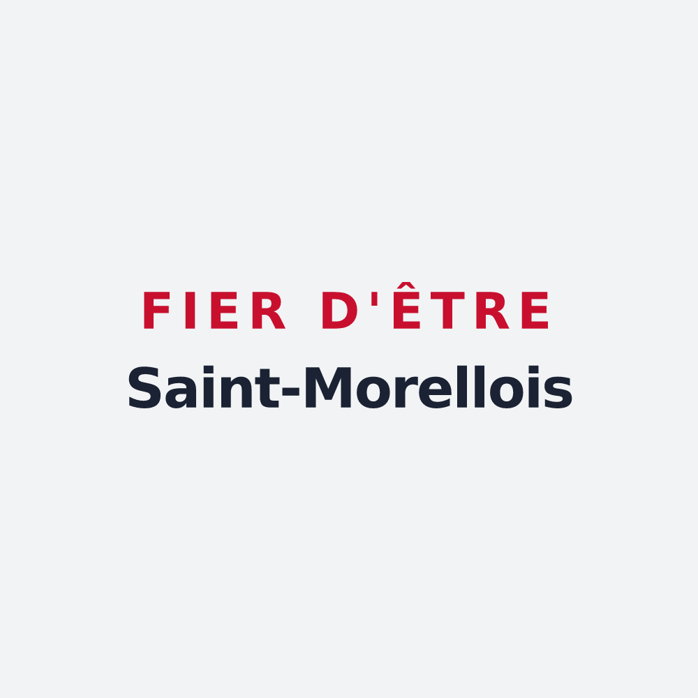 Poster « Fier d'être Saint-Morellois » — design pour Saint-Morel