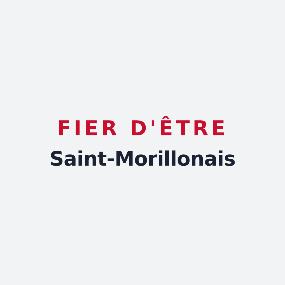 Poster « Fier d'être Saint-Morillonais » — design pour Saint-Morillon