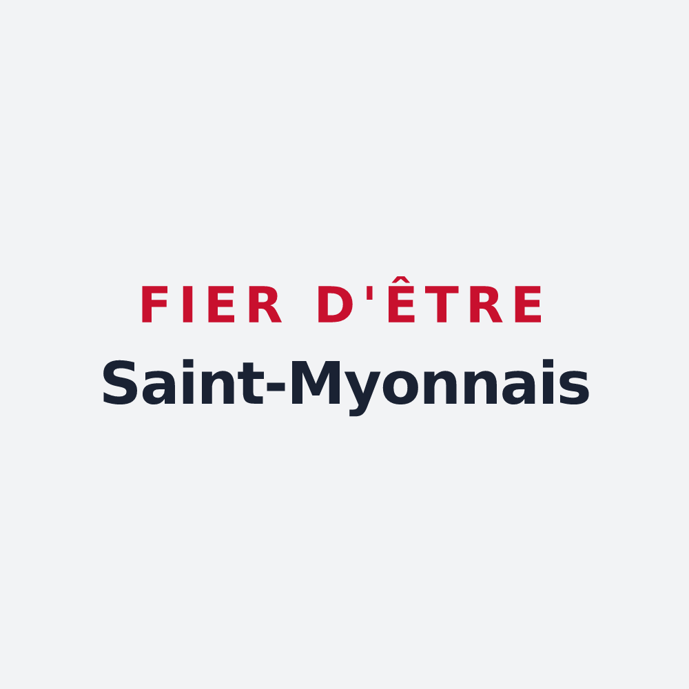 Poster « Fier d'être Saint-Myonnais » — design pour Saint-Myon