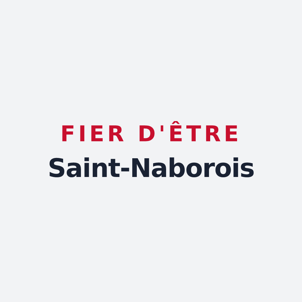 Poster « Fier d'être Saint-Naborois » — design pour Saint-Nabor