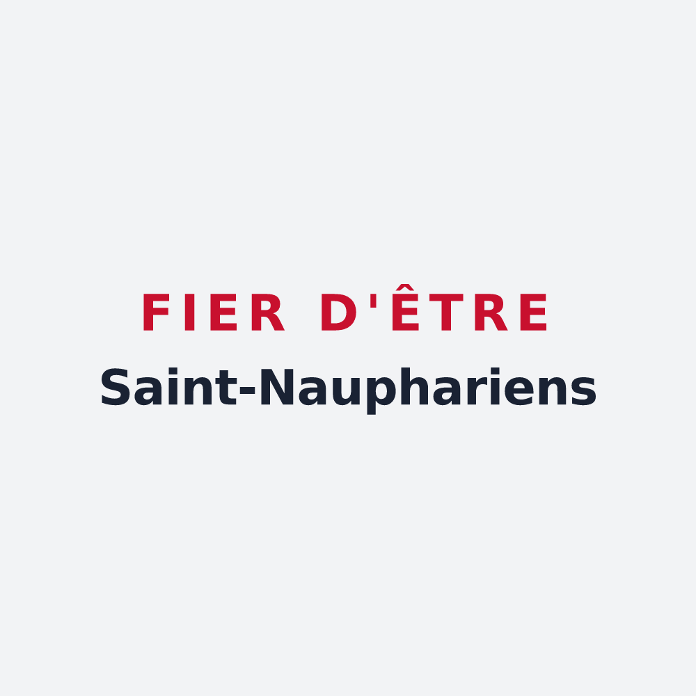 Poster « Fier d'être Saint-Nauphariens » — design pour Saint-Nauphary