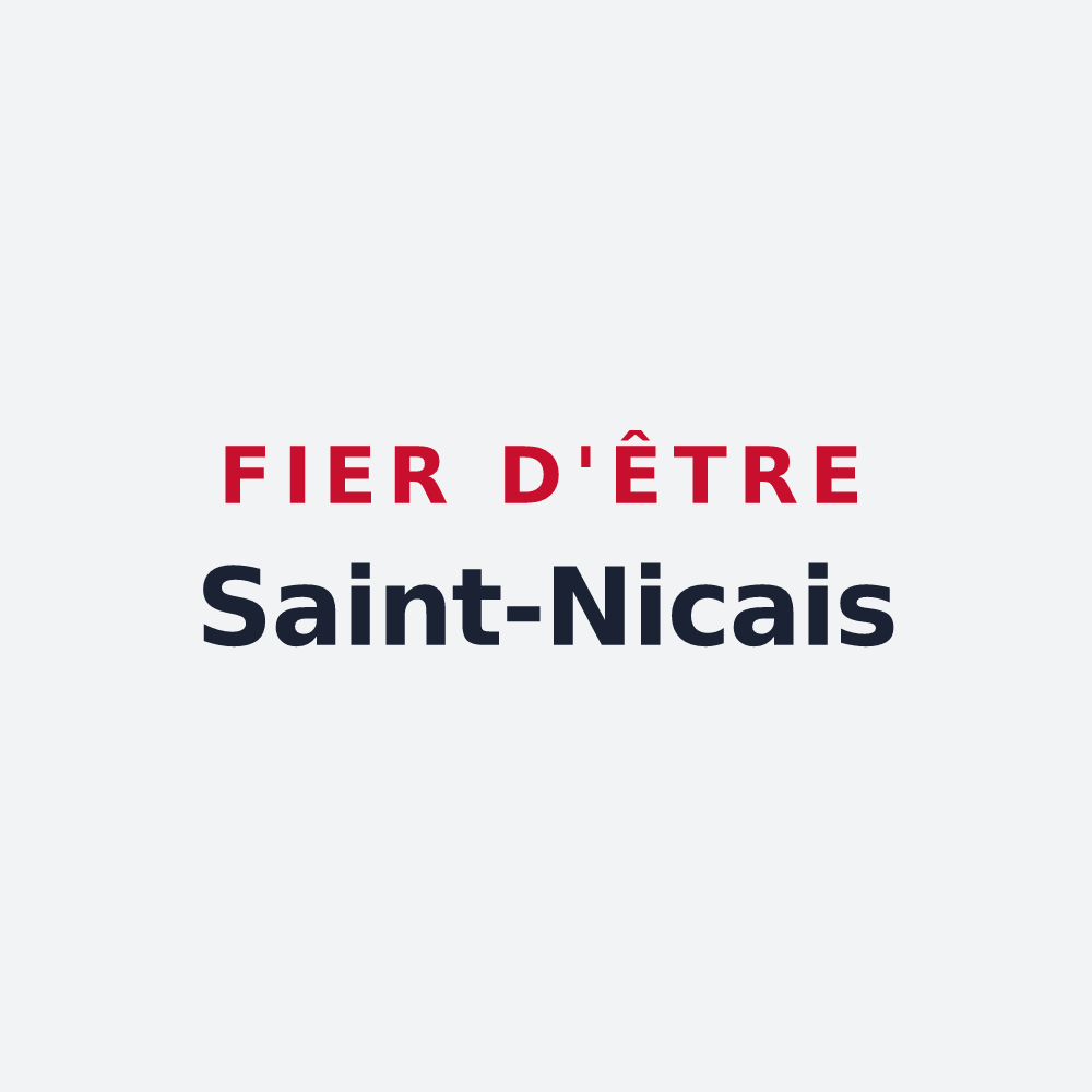 Poster « Fier d'être Saint-Nicais » — design pour Saint-Nic