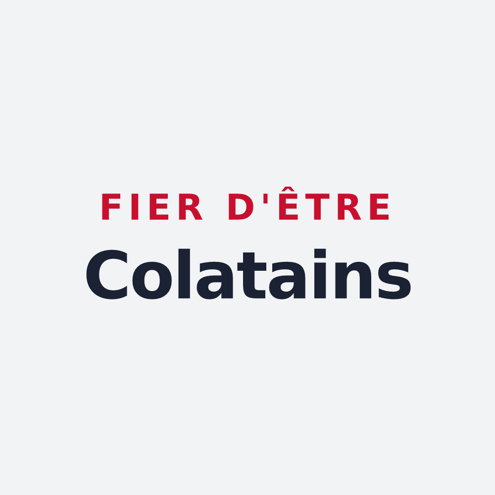 Poster « Fier d'être Colatains » — design pour Saint-Nicolas-la-Chapelle
