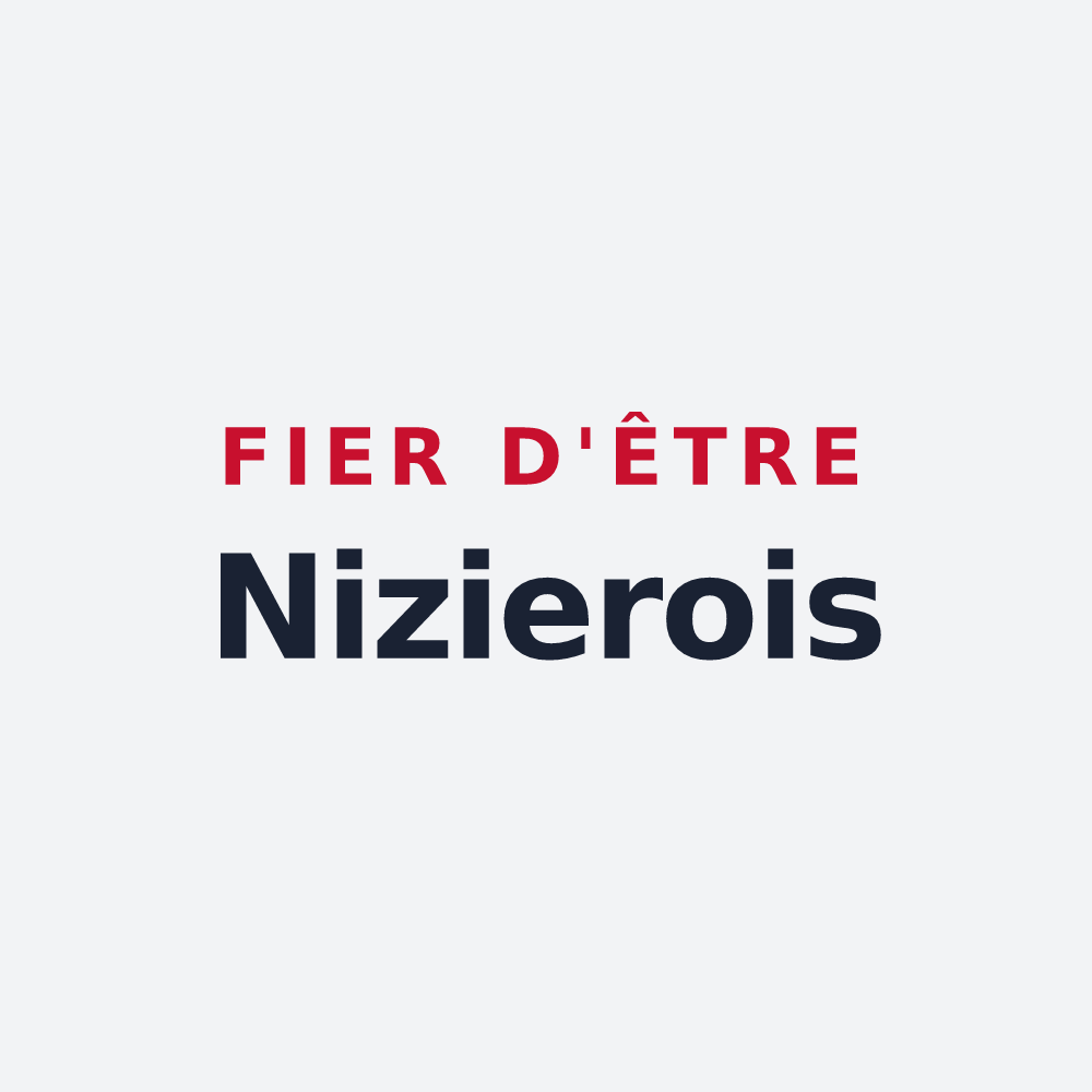 Poster « Fier d'être Nizierois » — design pour Saint-Nizier-de-Fornas