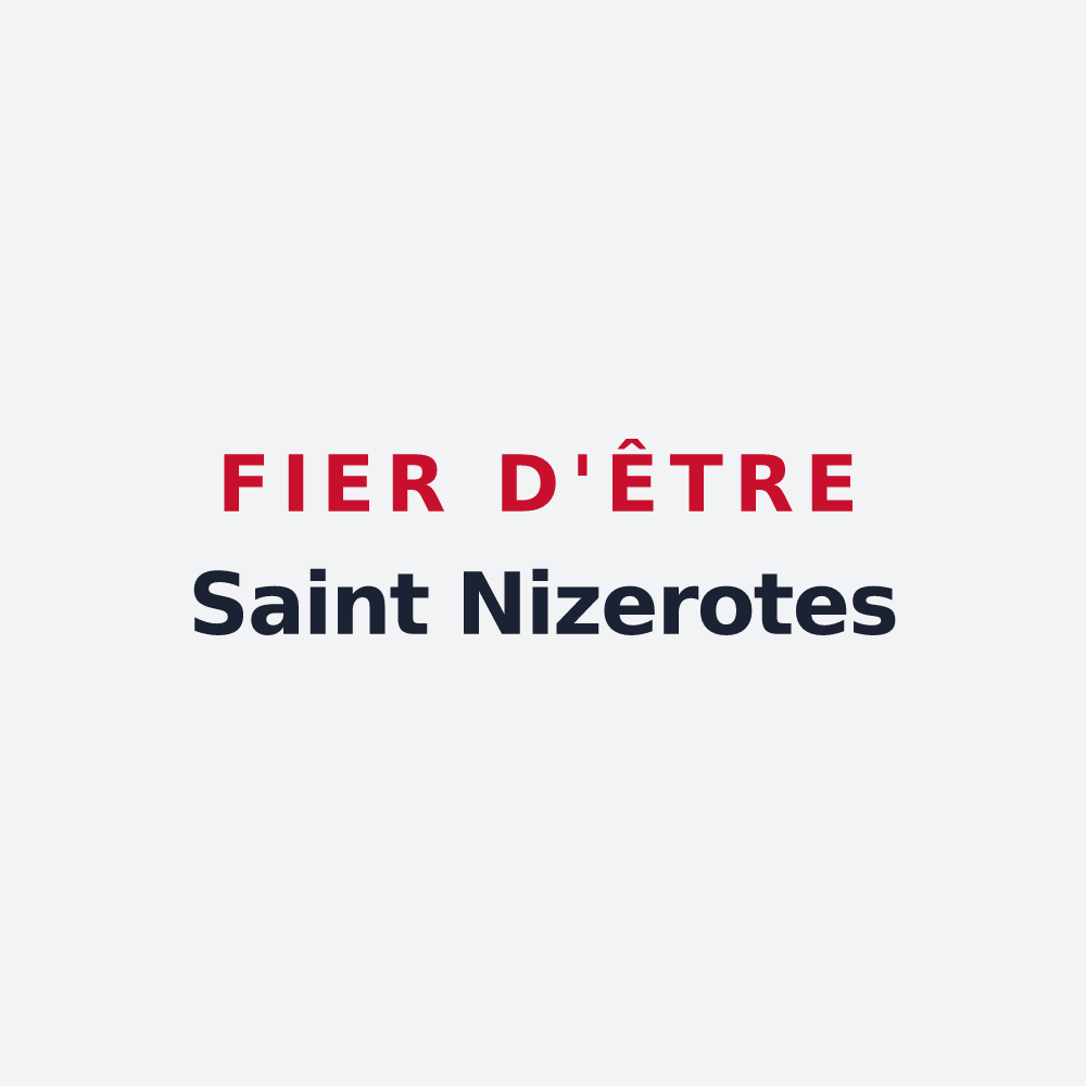 Poster « Fier d'être Saint Nizerotes » — design pour Saint-Nizier-sous-Charlieu