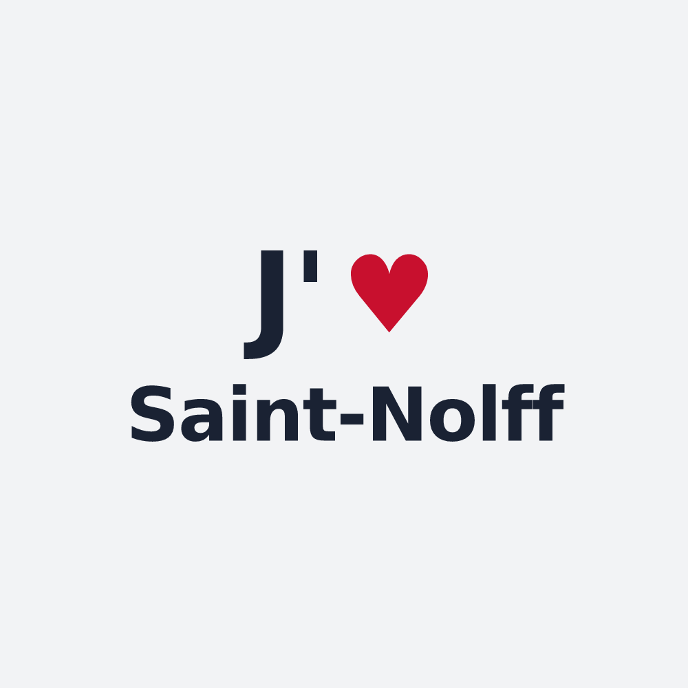 Poster personnalisé Saint-Nolff — design J'aime Saint-Nolff