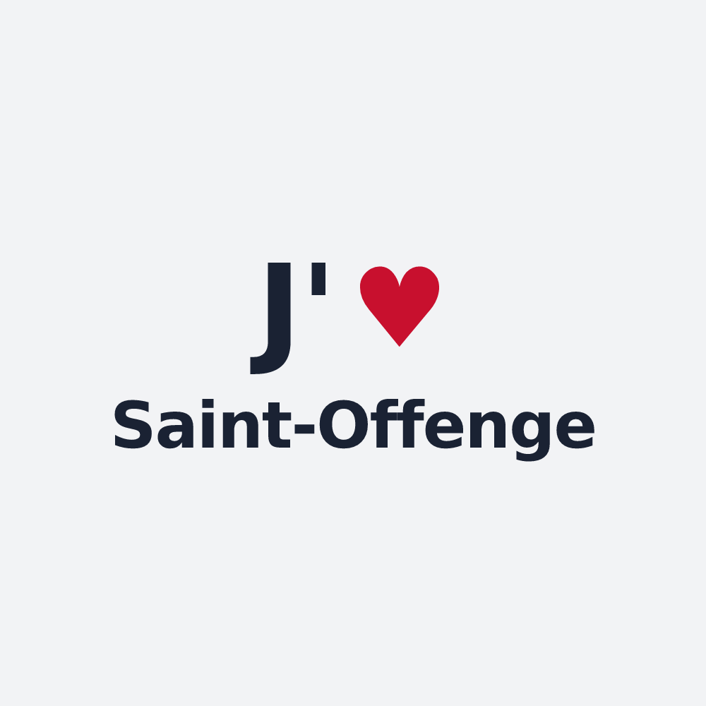 Poster personnalisé Saint-Offenge — design J'aime Saint-Offenge
