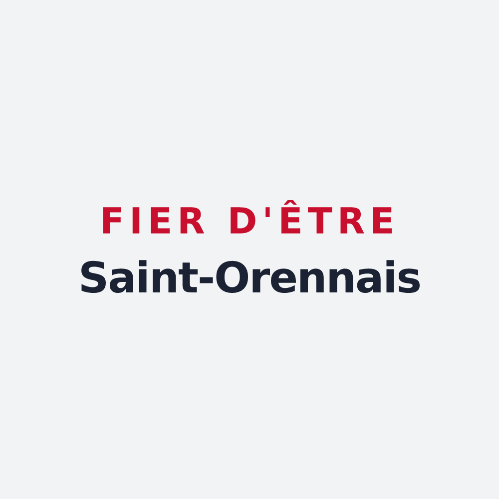 Poster « Fier d'être Saint-Orennais » — design pour Saint-Orens