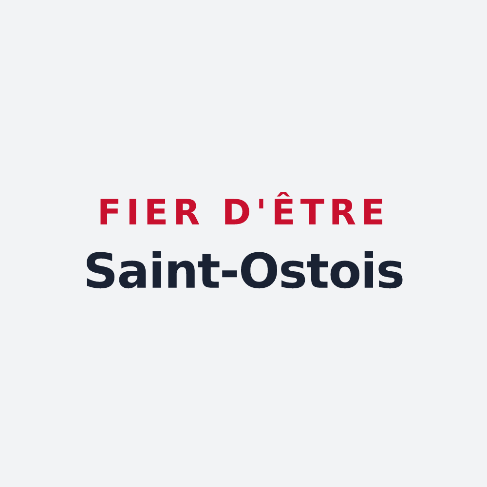 Poster « Fier d'être Saint-Ostois » — design pour Saint-Ost