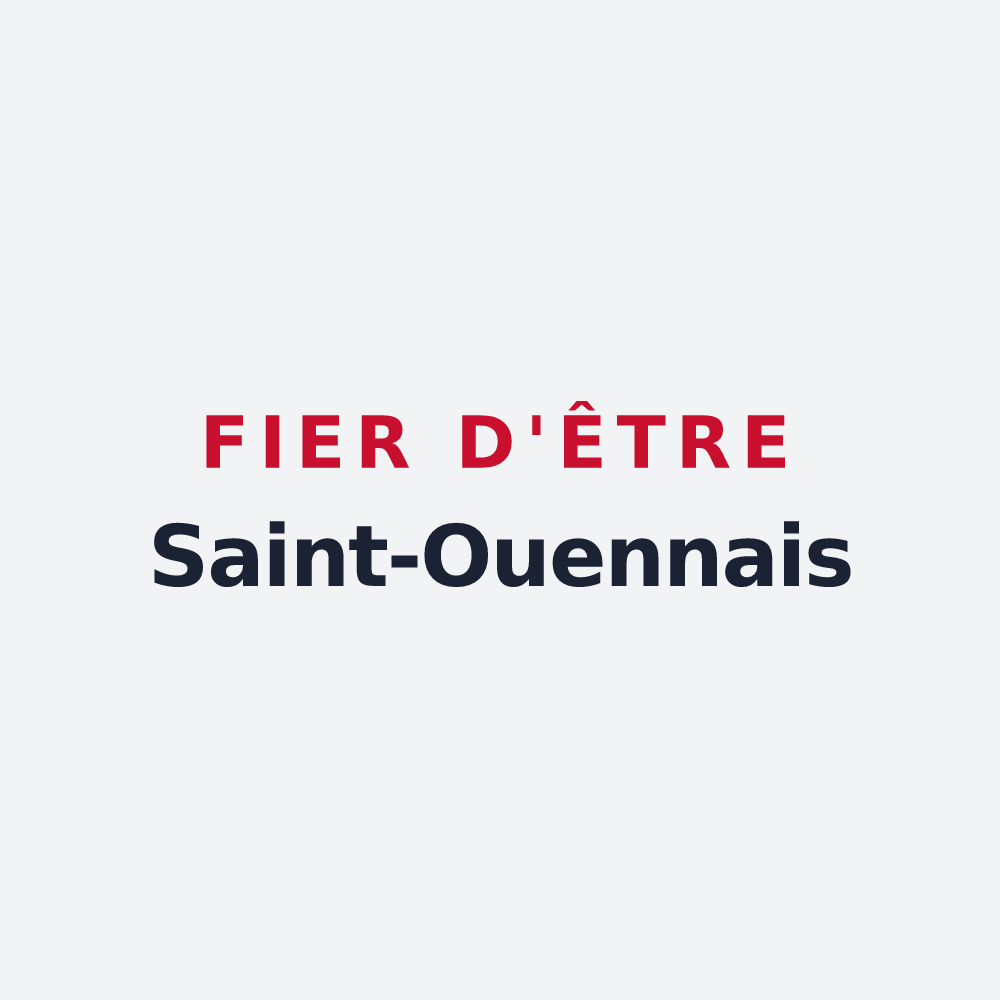 Poster « Fier d'être Saint-Ouennais » — design pour Saint-Ouen